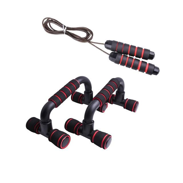 Resistance Bands Push-up Bar AB Power Wheels Roller Machine Jump Rope Exercise Workout Home Gym Fitness Abdominal Muscle Trainer - Go Band™