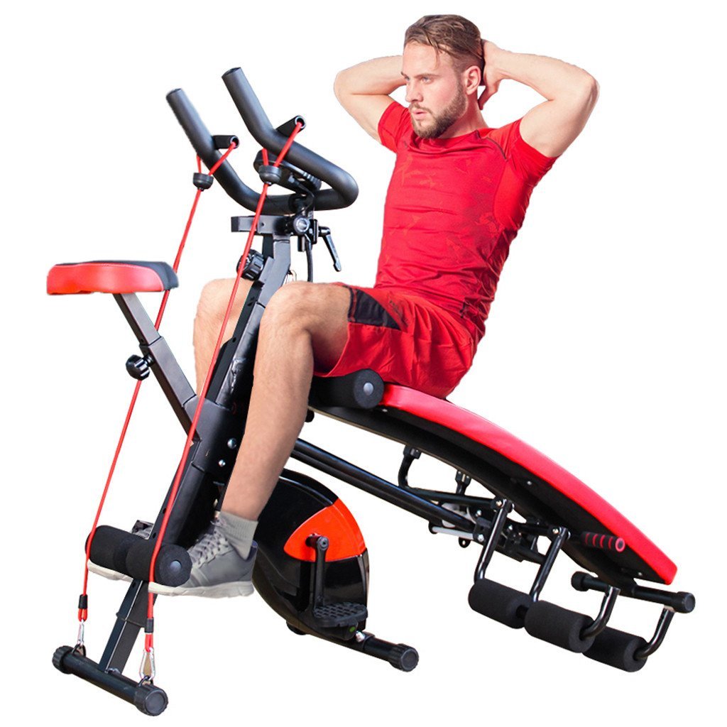 Combination Fitness Machine Indoor Cycling Bike Abdominal Trainers Push Ups - Go Band™
